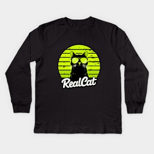 Real Cat Kids Long Sleeve T-Shirt